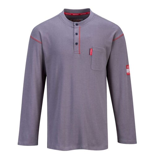 Bizflame Henley Shirt in Gray